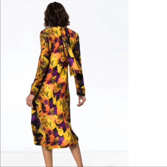 Ganni Floral Pattern Midi Dress - Picture 3 of 16